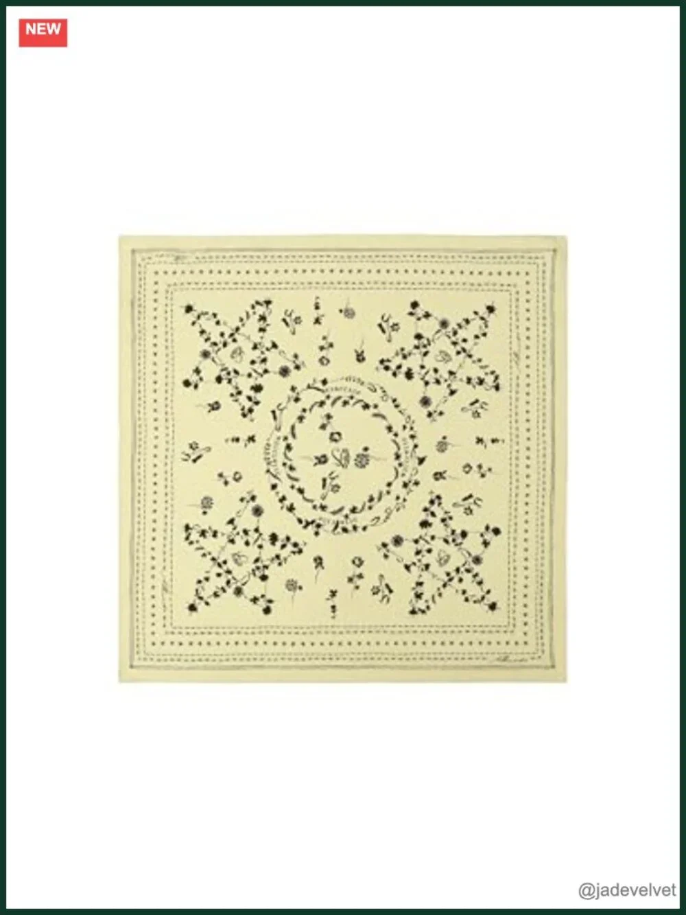 Silk Fleur De Lis Bandana, Lightweight Fashion Scarf, Versatile Styling